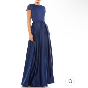 MAC DUGGAL SZ 14 CAP SLEEVE A LINE DRESS NWT